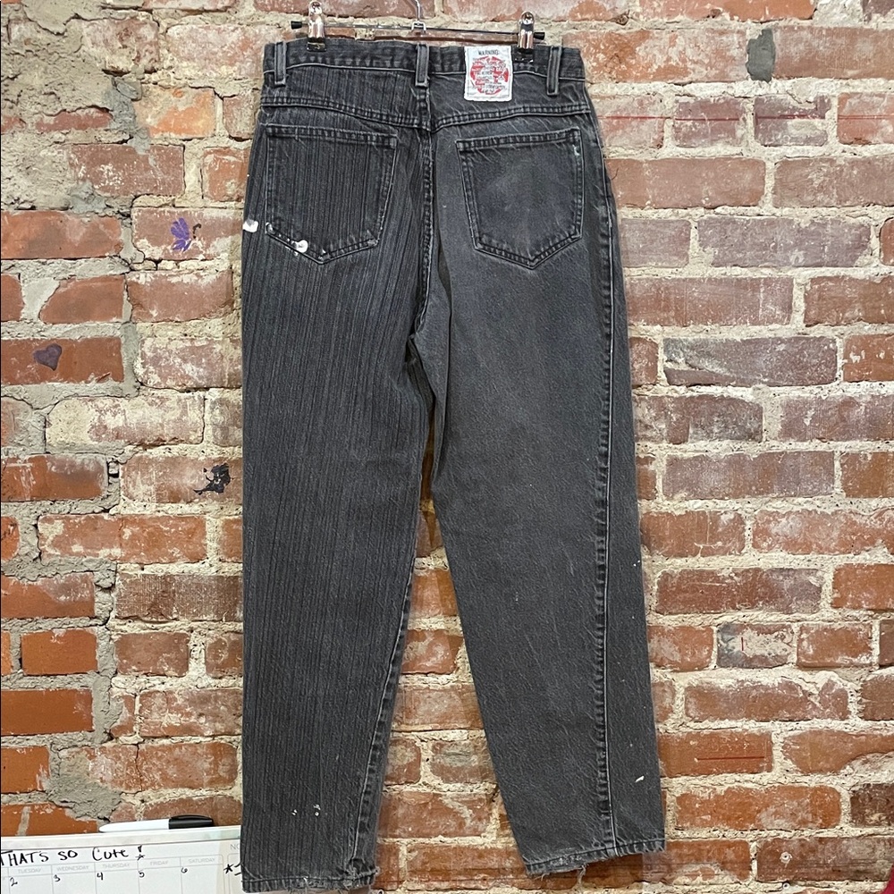 Code Bleu Splattered Black Jeans - Picture 3 of 3